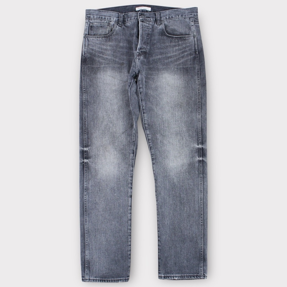 Banana Republic Heritage Slim Straight Jeans Mens 34x32 Black Cotton Denim